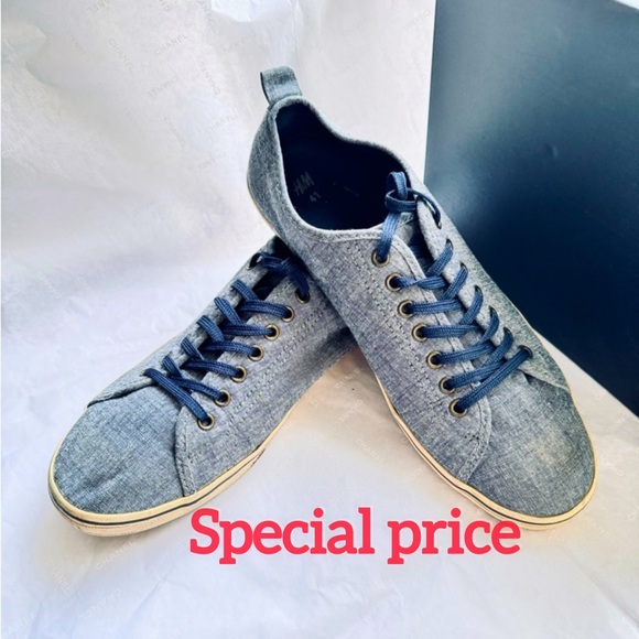 H&M Other - H&M cotton gray blue men shoes ,👟 very beautiful and comfortable 👌